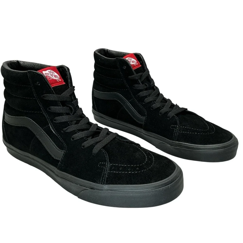 Vans Sk8-Hi Black/Black High Top VN000D5IBKA Men Size 8